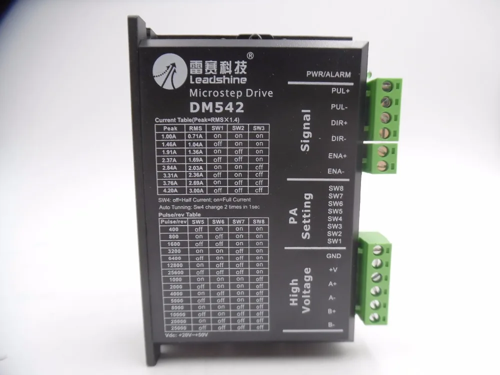 DM542 Leadshine цифровой шаговый драйвер 2 фазы 4.2A DC18 48V Nema 23 Nema34 двигатель с ЧПУ|stepper