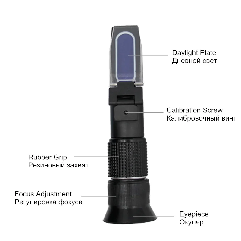 Ручной brix медовый рефрактометр Брикса 58~ 92% светодиодный светильник инструменты для измерения преломления с розничной коробкой скидка 20