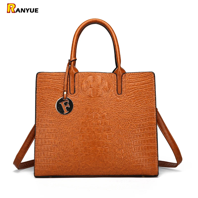 

Luxury Handbags Women Bags Designer Tote Bags For Women 2018 Crocodile Shoulder Bags Handbags Women Famous Brands Couro Bolsa