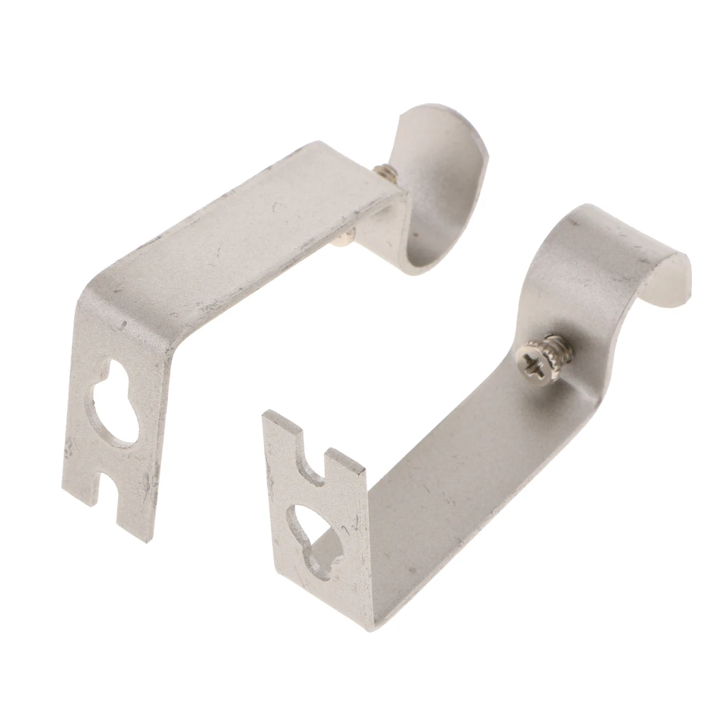 2 Pieces Curtain Rod Wall Bracket Holder for rod/pole up to 15.88mm/0.62 inch diameter