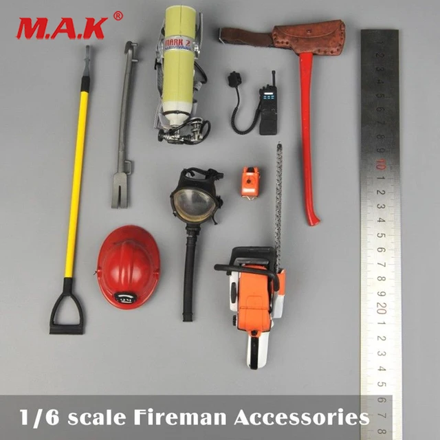 Best Offers 1/6 fireman action figure fireman accessories set model fit for 12" fire fighter soldier action figure accessory