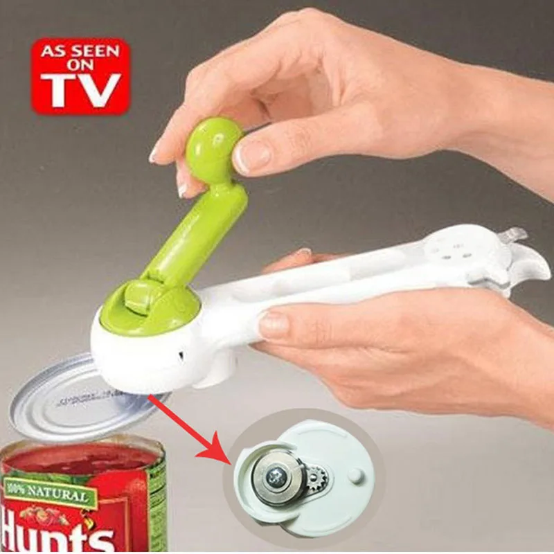 ABS 7 In 1 Multifunction Can Opener Useful Can Lid Remover Jar Opener