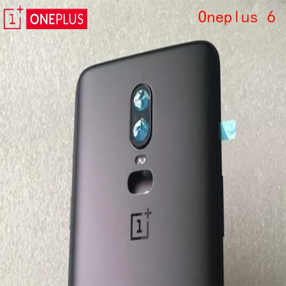 

Original ONEPLUS 6 Glass Rear Housing Cover,Replacement Back Door Battery Case For oneplus 1+6 six with Camera Lens Glass