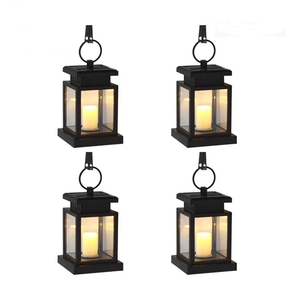 

2pcs/4pcs LED solar light Outdoor LED Candle Light Home Yard Garden Decoration Tree Lantern Hang Hanging Lamp