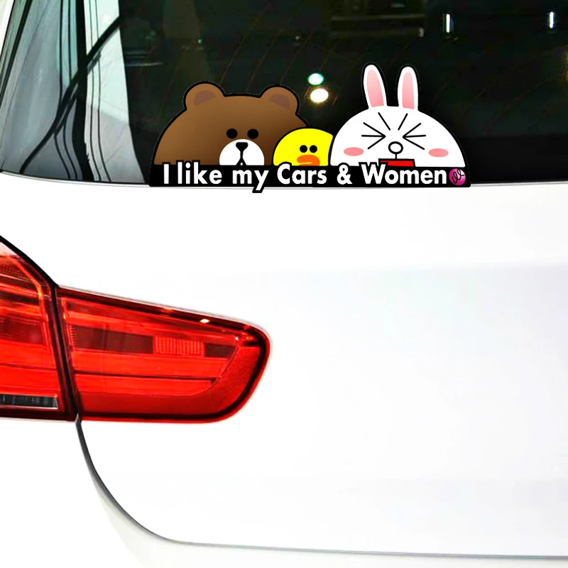 

Aliauto Car-styling Cartoon Cute Brown Bear Baby on Board Sticker Vinyl Decal for Honda Nissan Mazda Smart Renault Hyundai