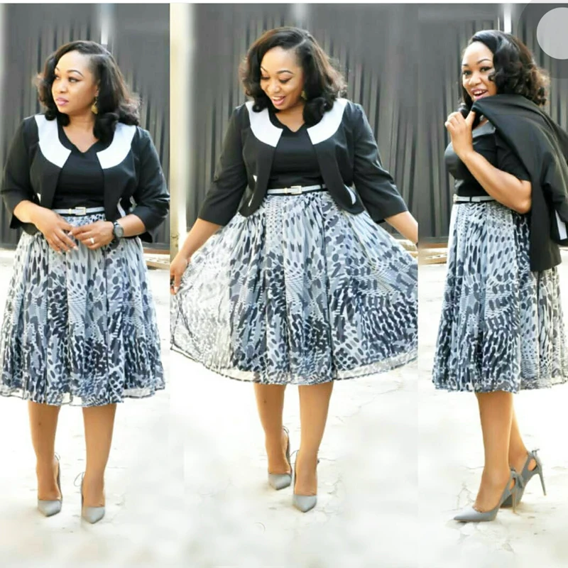 

2018 autumn winter new african dresses for women casual outfit suits 3 pieces set printing tops skirt coat suit vintage dress
