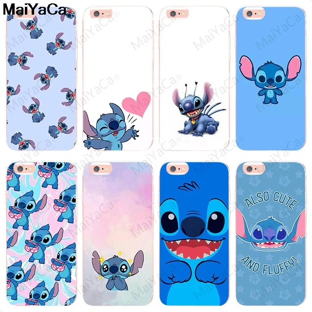 Милый мультфильм MaiYaCa Стич для iPhone 4S SE 5C 5S 5 6 6S 7 8 Plus X XR XS MAX чехлы телефонов