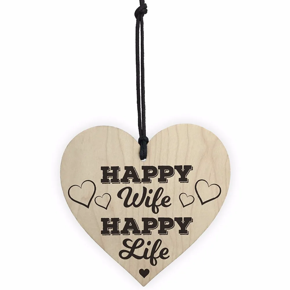 1-Meijiafei-Happy-Wife-Happy-Life-Novelty-Wooden-Hanging-Heart-Love-Plaque-Anniversary-Sign