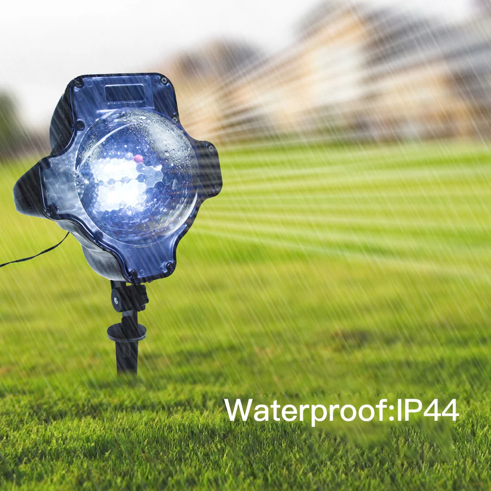 

Tomshine LED Snowflake Projector Light Water-resistance Rotating Outdoor Xmas Halloween New Year Festival Decoration Snow Lamp