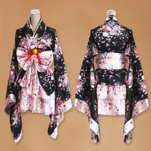 Anime dress lindo estilo kimono dress dress cosplay de las mujeres
