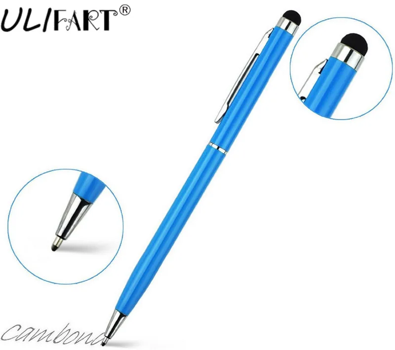 

ULIFART 2 in 1 Slim Universal Tablets Touch Stylus Pen Drawing Ballpoint Pen For Ipad Iphone8 x Samsung