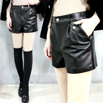 

2019 New Fashion Genuine Sheep Leather Shorts Y56