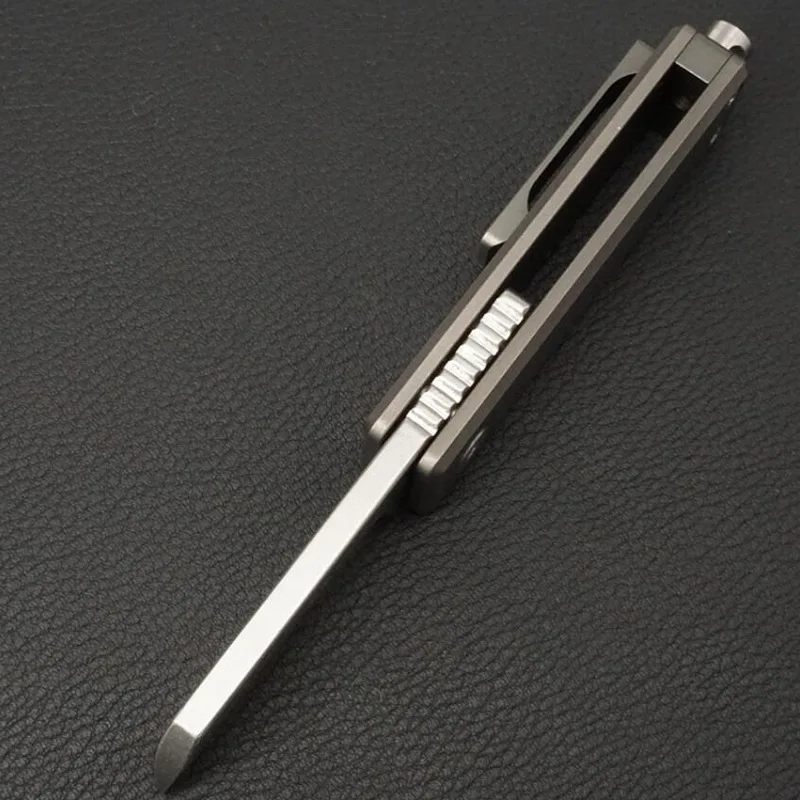 S35VN порошок сталь титановый сплав Открытый EDC Мини ключ инструмент кулон, многофункциональный открывалка для бутылок складной нож
