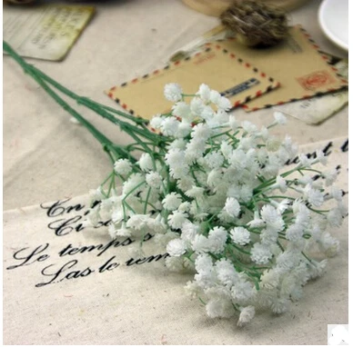 K15116 5 шт. моделирование пластик Gypsophila Звездное для свадьбы Искусственные цветы