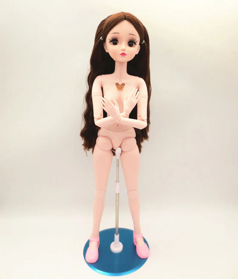 Куклы BJD 1/3 обнаженные куклы 60 см/22 дюйма 17 шарниров макияж парики обувь ручной