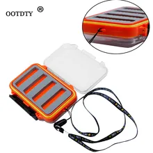 Двухсторонний Водонепроницаемый Пластиковый пенопласт для ловли нахлыстом приманка крючок чехол для хранения коробка