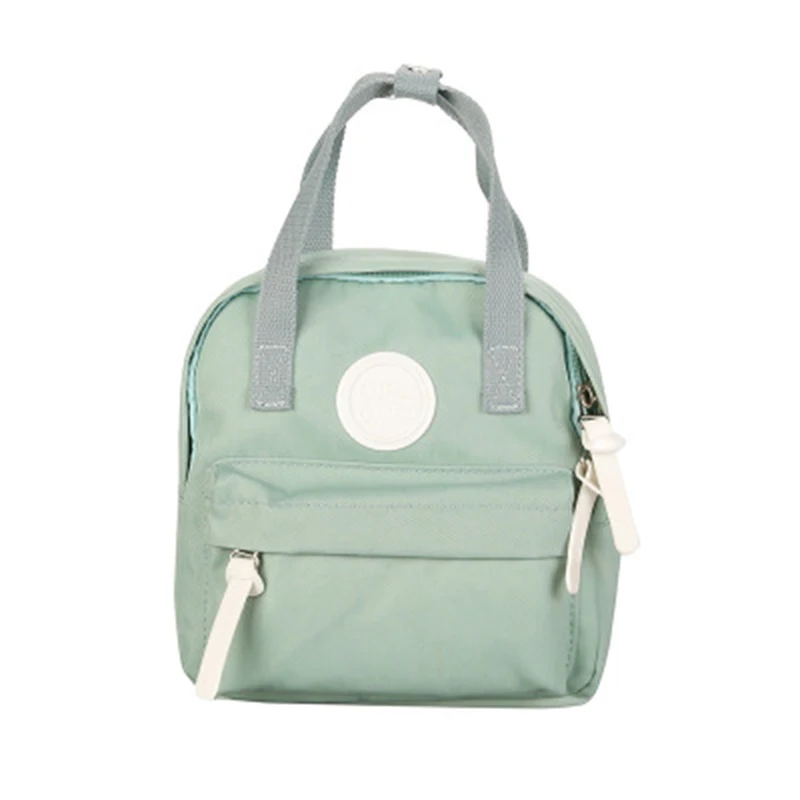 Женские парусиновые рюкзаки, два размера, Женская милая школьная сумка, женский рюкзак ярких цветов для девочек-подростков, модная маленькая задняя Сумка - Цвет: green