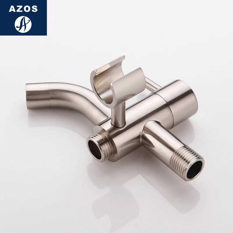 Azos биде кран под давлением спринклерная головка латунь никель Матовый холодной