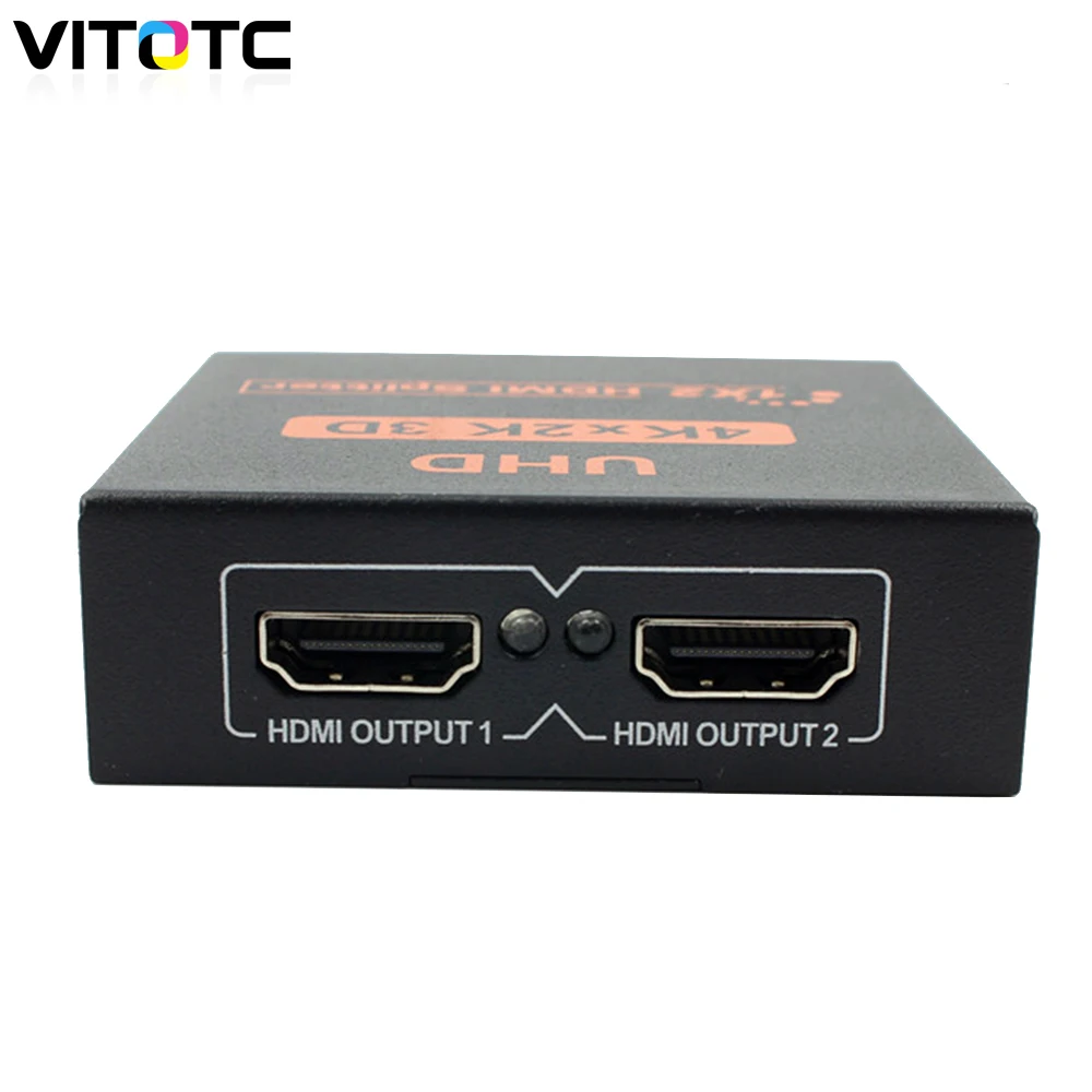 1 в 2 выхода HDMI сплиттер переключатель Verteiler для 1080P 3D HDCP HDTV Full HD PC PS3 с AC/DC адаптер