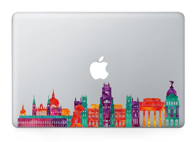 GOOYIYO-новинка, наклейка для ноутбука, знаменитый вид города, ориентир, скины для MacBook Air Pro retina 11 13 15, виниловая частичная наклейка