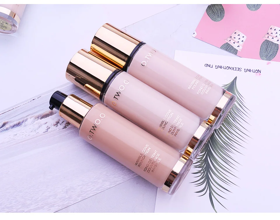 Maquiagem à Prova O.two.o Líquido Fundação Invisível Cobertura Completa Maquiagem Corretivo Clareamento Hidratante d' Água 30 ml 10 High Quality Beleza e saúde