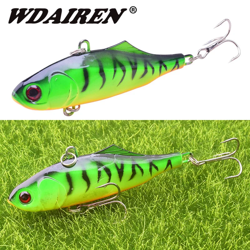 

1Pcs Quick Sinking vibration Fishing Lure 70mm 23g VIB Hard Bait With Treble Hook Jig Wobblers Lures tackle Crankbait Pesca