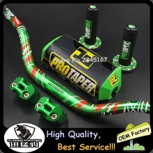 Зеленый 1 1/8 ''жир бар 28 мм рукоятки на руль металлические зажимы astron Pad MX для мотокросса для KTM HONDA KAWASAKI SUZUKI YAMAHA