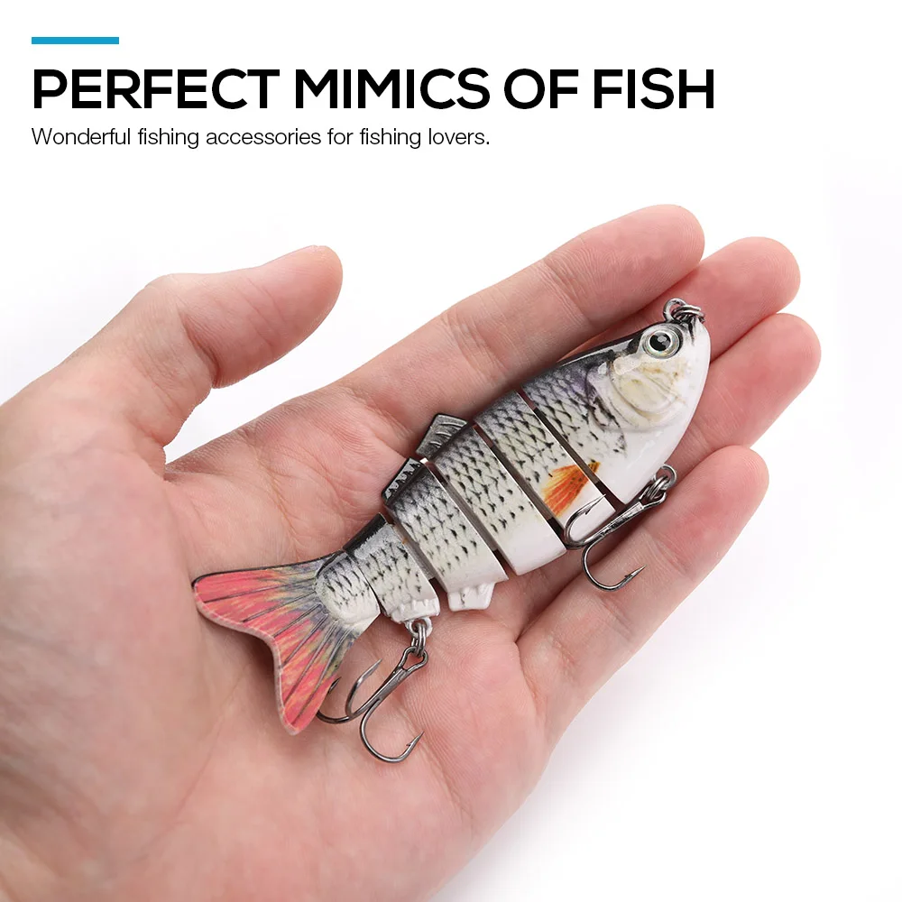 TREHOOK 5pcs Sinking Wobbler Set Crankbaits Fishing Kit Artificial Bait Hard Lure Swimbait Pike Wobblers For Bass Fishing Tackle