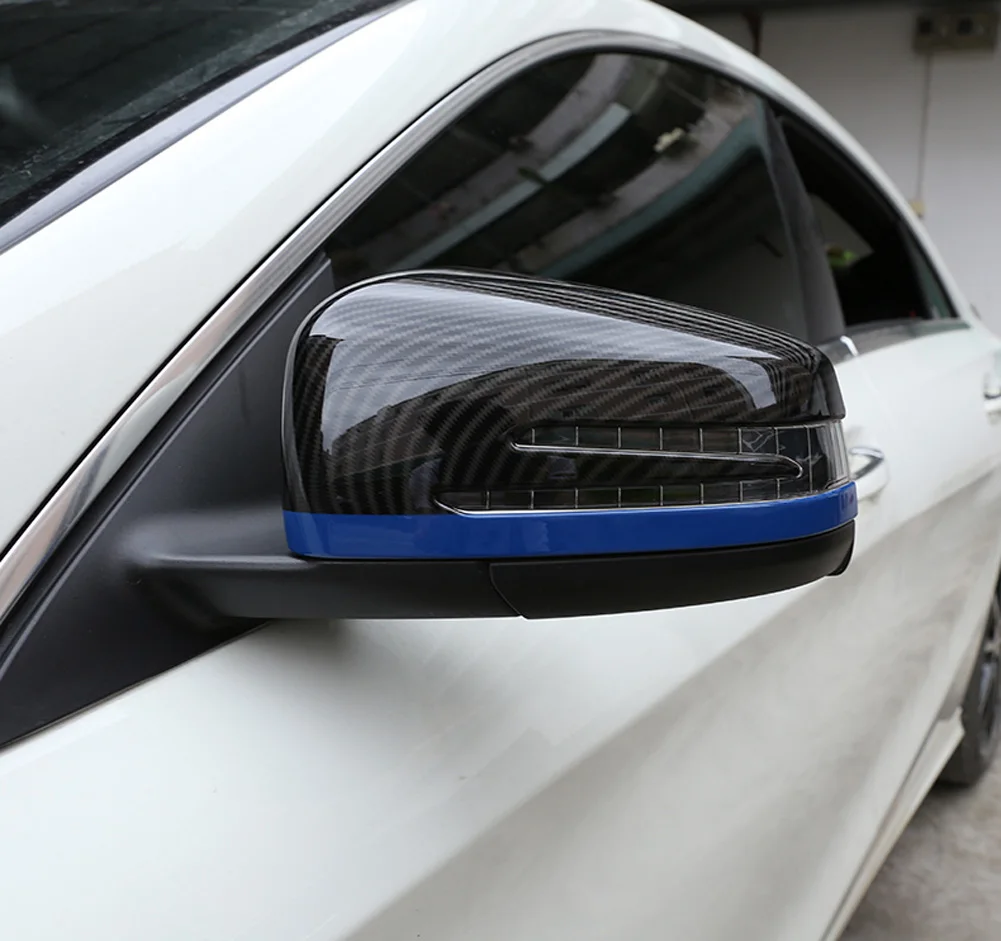 Автомобильные аксессуары боковое зеркало заднего вида крышка Накладка наклейка для Mercedes Benz A B C E S CLA GLK GLA CLS W176 W204 W212 W221 W218