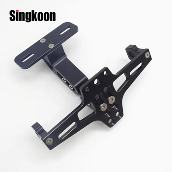 

CNC Motorcycle License Plate Holder Frame Bracket LED Light FOR Ducati Scrambler Icon Sixty 2 899 959 1098 1100 1198 1199 1299 R