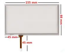 Tela de Toque 6 6.2 polegada Resistivo de fios 155mm * 88 4 milímetros Digitador HSD062IDW1 A00 A20 TM062RDH03