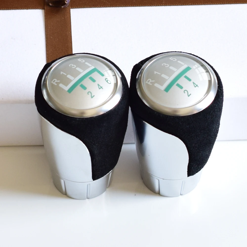 

Modification For BMW 1 3 Series E60 E81 E82 E87 E88 E46 E90 E91 E92 E93 5 6 Speed Gear Shift Knob Handel Head Anti-Suede Leather