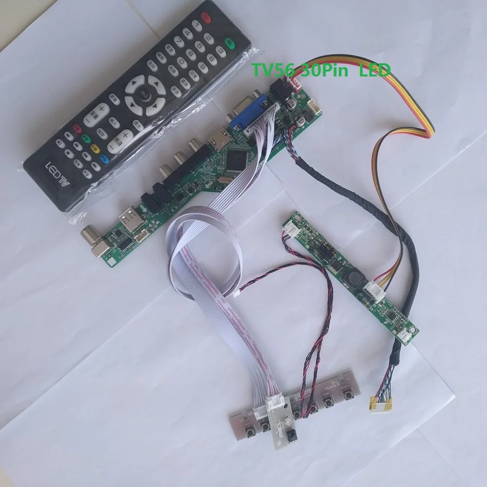 

kit for LP133WX2-TLC4 DIY CVBS 30pin USB LCD TV AV LED LVDS VGA HDMI 1280X800 Panel monitor 13.3" Controller board