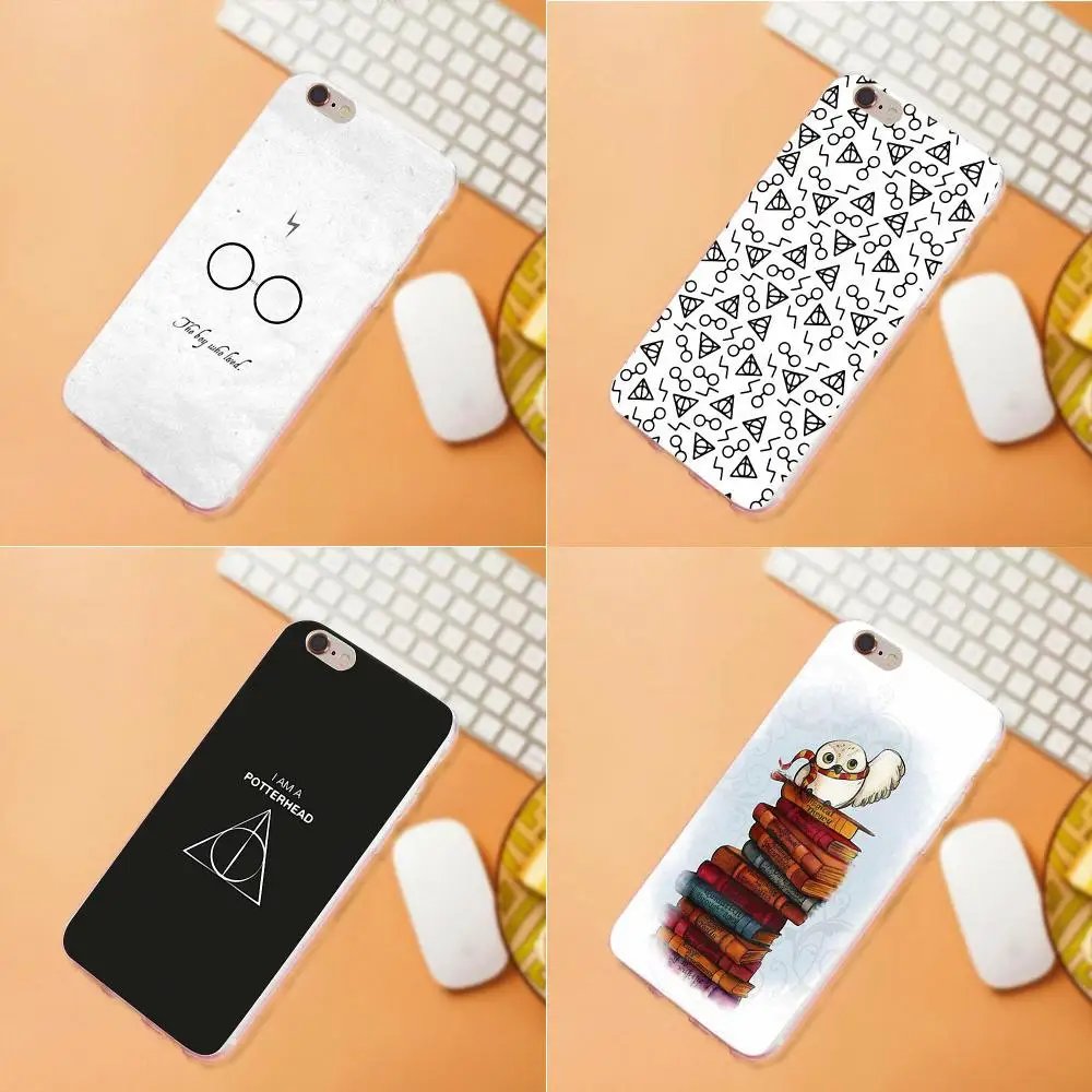 

For iPhone X 4 4S 5 5C SE 6 6S 7 8 Plus HTC Desire 628 630 816 820 One A9 M7 M8 M9 M10 Soft Phone Capa Fashion Harry Porter