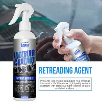 

120ML Car Interior Decorative Wax Leather Glazing Waterborne Panel Coating Plastic Renovation Agent Liquid Glass