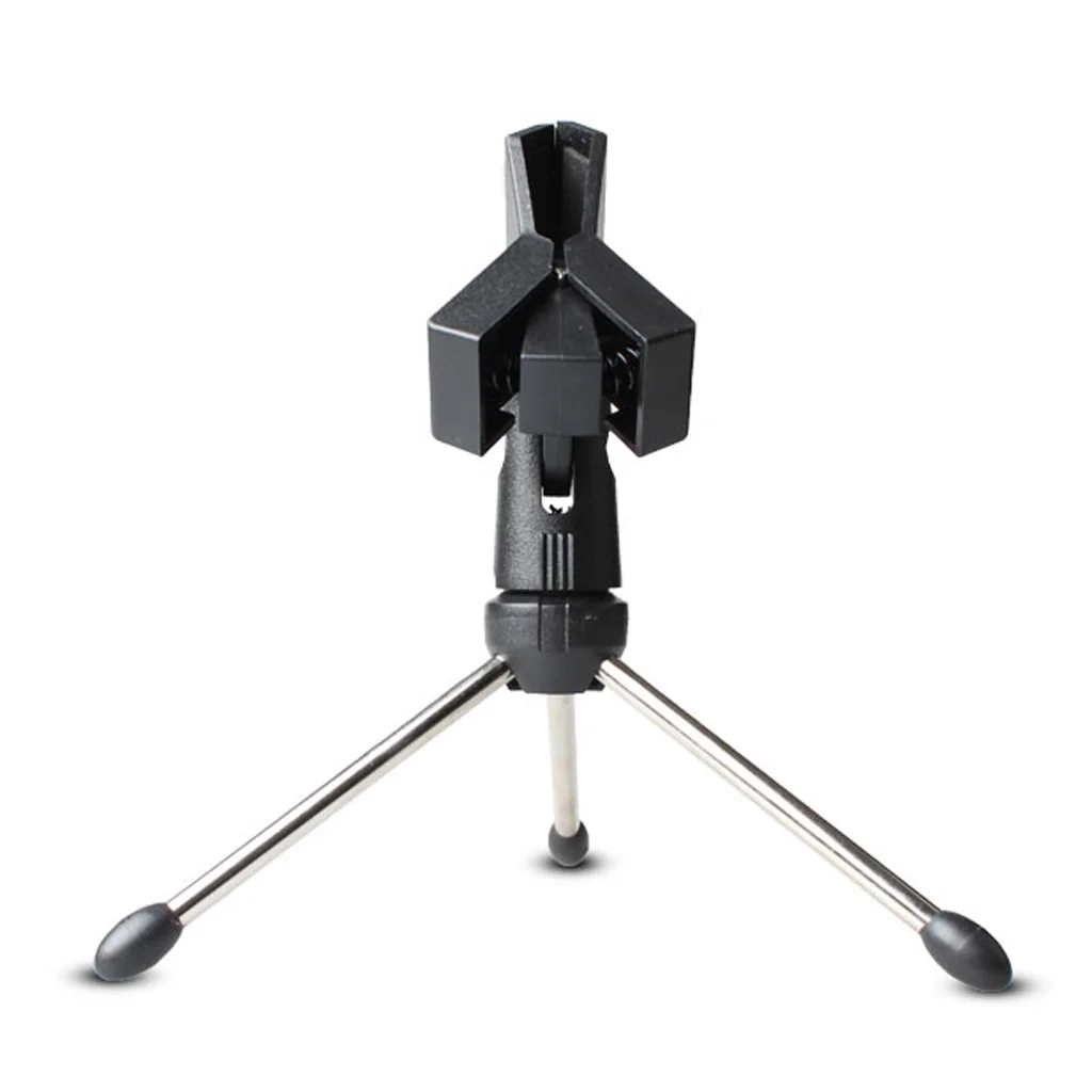 Adjustable Desktop Table Microphone Mic with Spring Clip Holder Stand Tripod use on a table or desk
