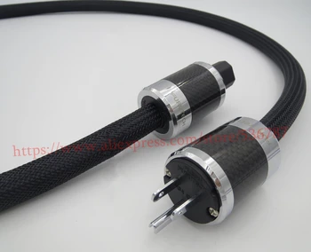 

1.5m PS-950-18 top carbon fiber fever plug Alpha-OCC cable for FURUTECH Power Cable