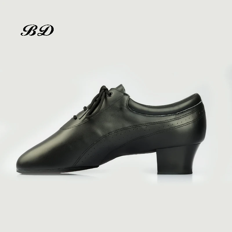 MEN SHOES Dance Shoes Ballroom Latin Shoes Imported Comfortable Insole Sweat Deodorant Imported Patent Leather Heel 4.5 cm Hot 2
