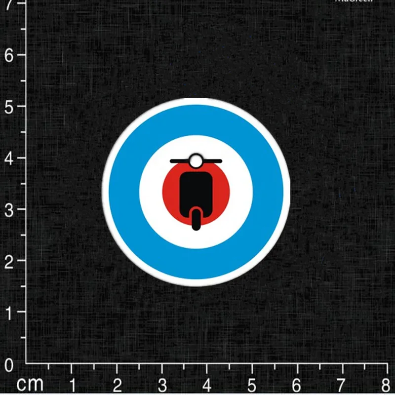 

Mods Vespa Single Sproof of PVC Waterproof Laptop Cartoon Funny Sticker for Kids Toy Car Motorcycle Notebook Cute Anime Sticker