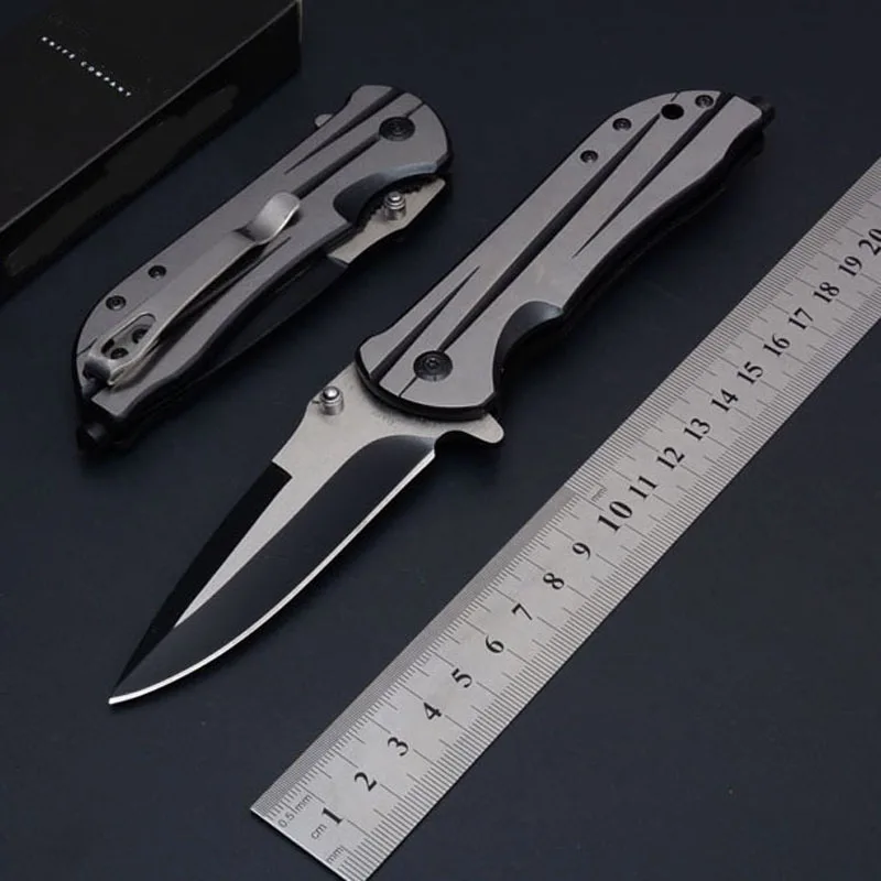

High Quality Silver Wortle Blade Tactical Folding Knife Pocket Hunting Camping Utility Portable Knife Survival Outdoor Tools
