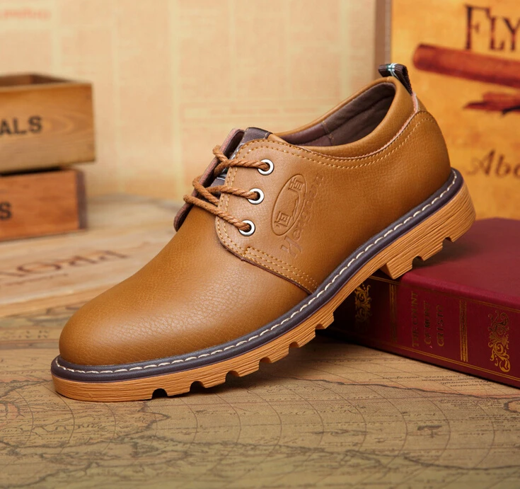 flat leather shoes for men
