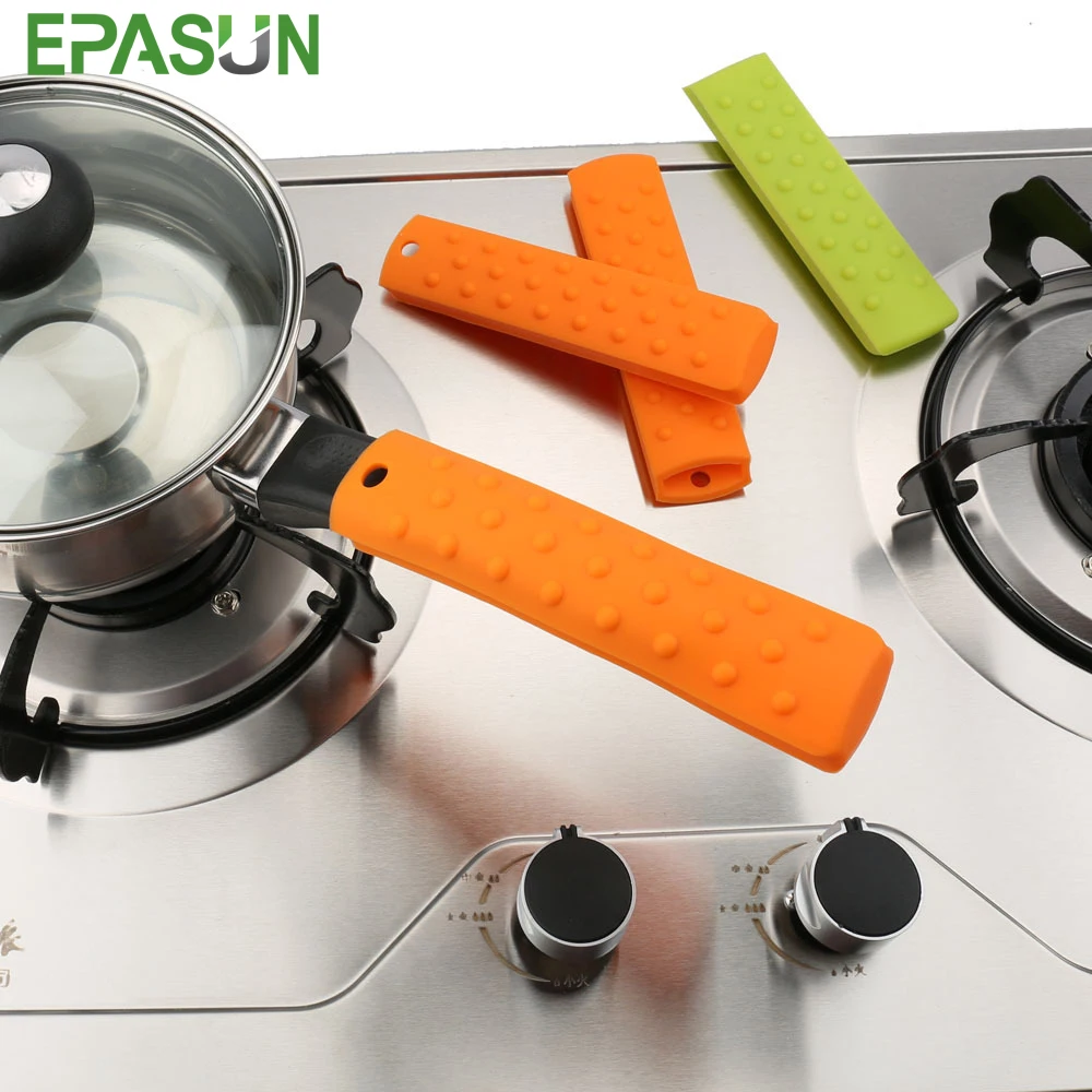 EPASUN Silicone Pot Pan Handle Mitts Cover Holder Heat Resist