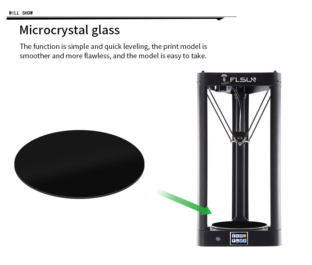 Flsun-QQ высокоскоростная предварительная сборка 3D печатная Большая область печати 260*260*370 мм автоматическое выравнивание сенсорный экран Wifi модель питания