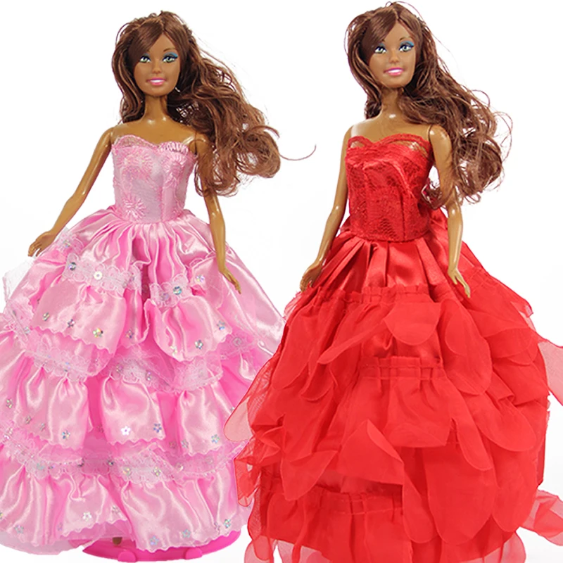 

30cm 6 joint dolls Fashion Evening Dress Black Woman Doll Wedding Dress Princess Dolls Wedding Suits Girls Toys Birthday Gifts