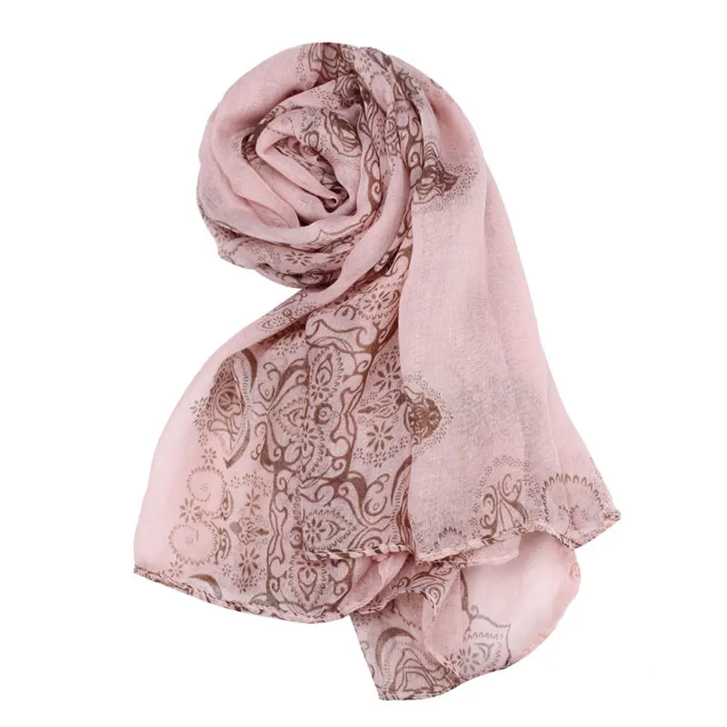 Women Lady Classical Print Scarf Sun Protection Gauze Kerchief women's scarves handkerchief hijab scarf 40FE2520