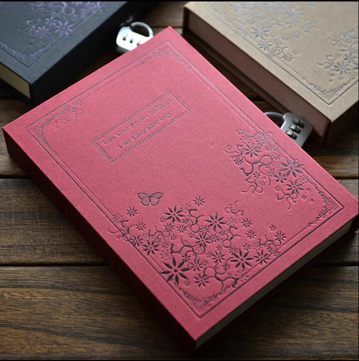 aliexpress com lock password diary books notebook vintage creative