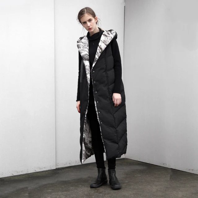 Best price at $179 Cheap Y on the original design of women's 2016 winter new tide reversible Vest Jacket girls long