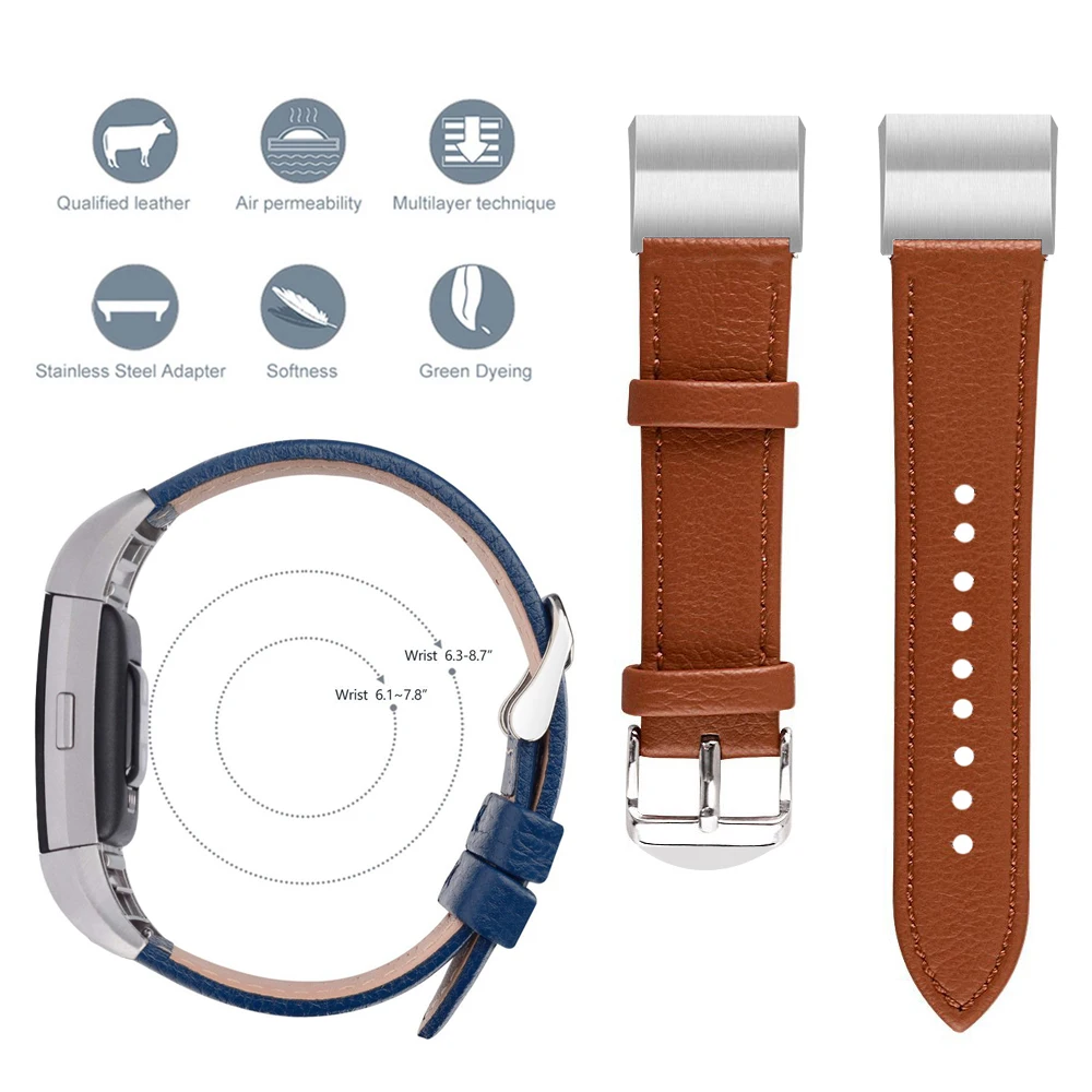 5 цветов кожаный ремешок для часов Fitbit Charge 2 сменный Браслет ремешок для браслета Fitbit Charge 2 Смарт аксессуары