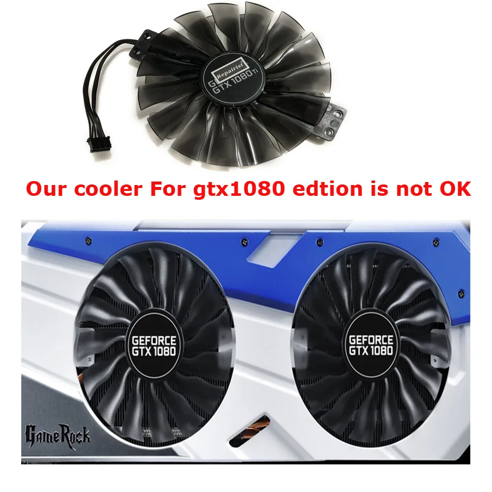 FD10010H12S GPU VGA карта кулер вентилятор для Palit GTX 1080Ti GTX1080Ti GameRock Premium Edition Видеокарта охлаждения