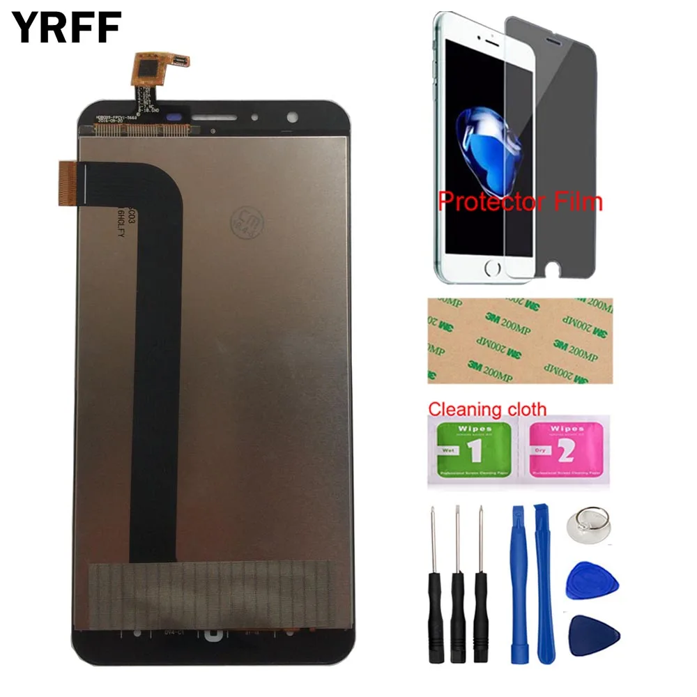 ЖК дисплей YRFF 5 дюйма 1280x720 сенсорный экран Для DOOGEE Y6 Y6C дигитайзер панель